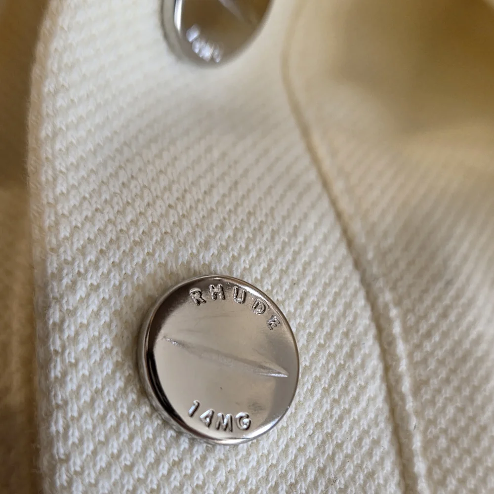 Rhude x McLaren Racer Oversized Polo Shirt (Cream) Size: XL - NWT - Picture 7 of 8